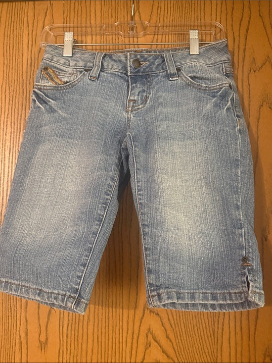 Zanadi Pants - Zanadi Light Blue Denim Bermuda Shorts